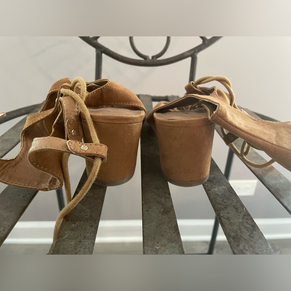 Indigo Rd. Brown Lace-Up Sandals - Picture 6 of 6